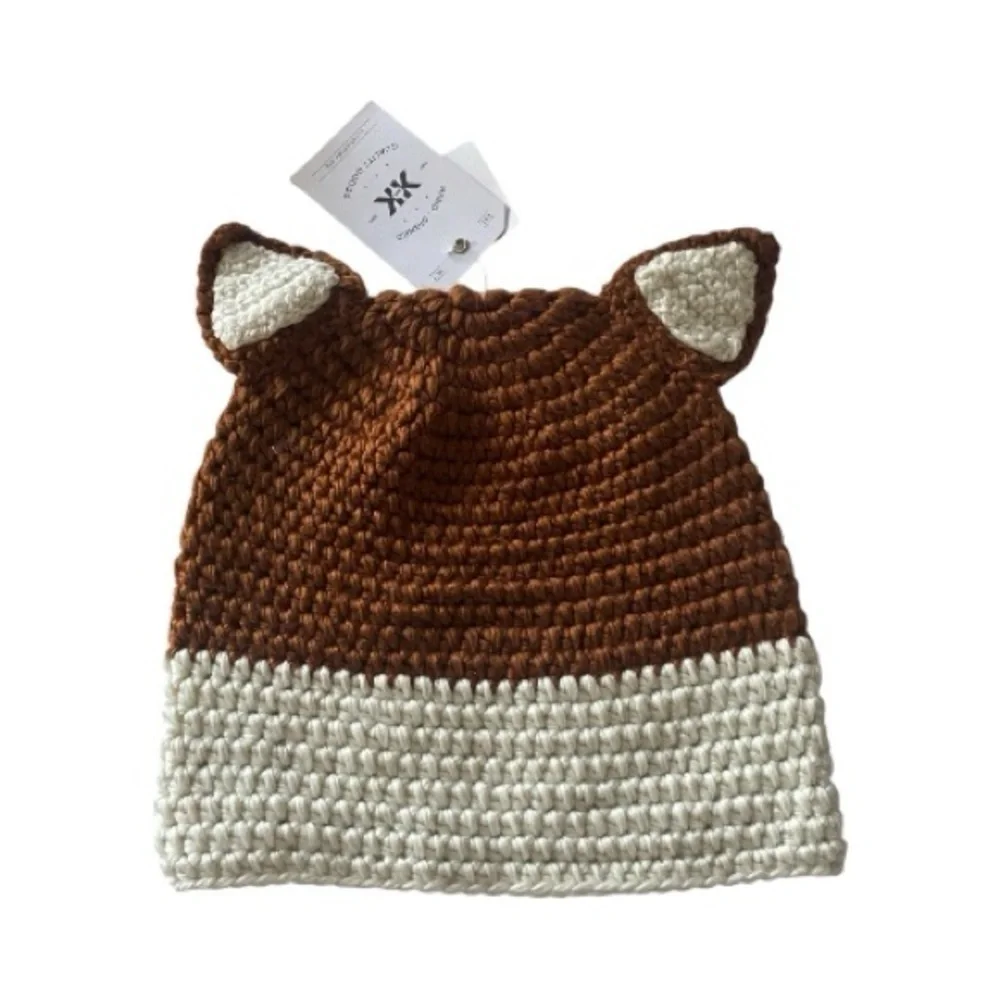 NWT-KROCHET KIDS-TWO KNIT BEANIES
